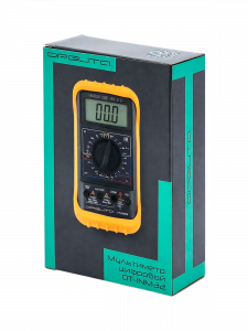 Мультиметр цифровой с прозвонкой в калоше тестер тока и напряжения Орбита OT-INM32